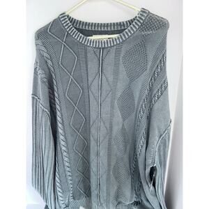 Arizona Jean Co 100 % cotton men’s cable knit sweater /  Size - XXL /  NWT
